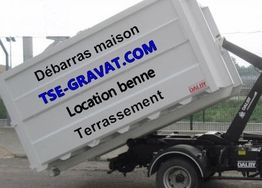 Tse Location Benne terrassement Gravats Déchets DIB Access Difficile