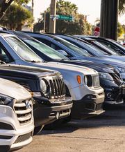 SUVs Parked in a Row