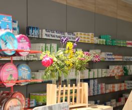 Aussenansicht der Reiter-Apotheke im Pferdeviertel