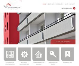 Screenshot der Webseite www.hausverwalteraachen.de