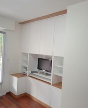 La Grange -Rénovation Maison- Cuisine - Bain -Bibliothéque image 6