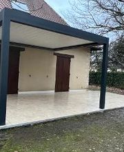 terrasse en dallage grès cérame à Chancelade