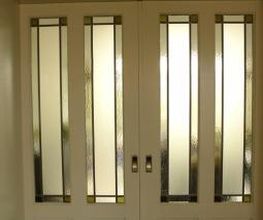 Modern glas in lood in binnendeuren / schuifdeuren