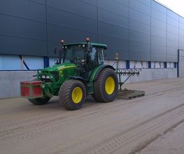 Zandbaan onder laser-profiel