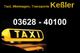 Taxi, Mietwagen, Transporte Keßler