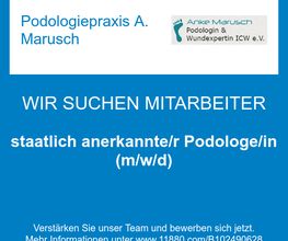 staatlich anerkannte/r Podologe/in (m/w/d)