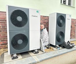 Installation Wärmenpumpen-Kaskade