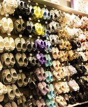 Shot of Popular Brand Section (I.e. Croc Shoe Wall)