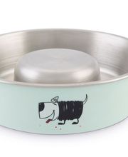 Antischlingnapf Yula

Der Antischlingnapf Yula mit schöner Hundeabbildung verlangsamt die Nahrungsaufnahme und verhindert so das Herunterschlingen des Hundefutters. ⌀ 23 cm x Höhe 7,5 cm - 1100 ml.