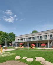 Fröbel-Kindergarten Vinzenzstraße in Hannover, Außenaufnahme © 2024 Fotograf: Olaf Mahlstedt für Fröbel e.V. Alle Rechte vorbehalten