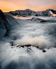 Aussicht hoch über der Engstligenalp