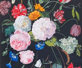 Gemälde mit Blumen von Mirja Lehnart - Freiberufliche Kunstmalerin