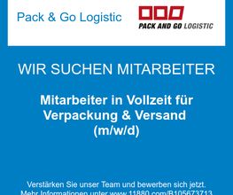 Mitarbeiter in Vollzeit für Verpackung & Versand (m/w/d)