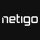 Netigo Logo weiß auf schwarz
