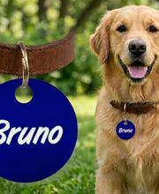 Ronde Hundemarke mit Gravur