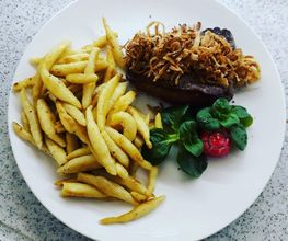 Badischer Zwiebelrostbraten mit Schupfnudeln