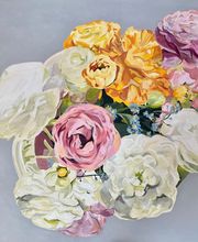 Gemälde mit Blumen von Mirja Lehnart - Freiberufliche Kunstmalerin