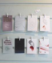 Kunstkarten im FLUSCHU (Mini-Lädchen in unserem Flur und Schuppen)