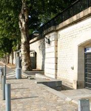accès piéton Seine du parking Bercy à Paris