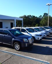 SUV's Parked in a Row