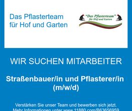 Straßenbauer/in und Pflasterer/in (m/w/d)