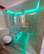 Dampfdusche Verglasung