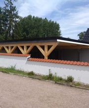 Carport aus Nachbars sicht