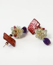 Boucles d'oreilles Collection Géométrique
Techniques : Cuivre émaillé, et pierres naturelles.
Créations & pièces uniques par Salomé Osorio.