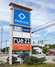 Pylon Signage with Rack Room Logo (If Applicable)