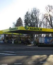 AGROLA Tankstelle mit TopShop in Düdingen, Brunnenweg 2; überdacht mit mehreren Tanksäulen