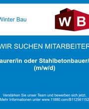 Maurer/in oder Stahlbetonbauer/in (m/w/d)