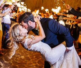 A couple's first dance as newly weds