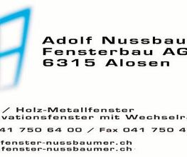 Nussbaumer Adolf Fensterbau AG Bild 1