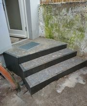 Bau einer Eingangstreppe