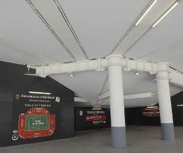 Faux plafond en bâche PVC M1 tribune Nord du Stade Mayol de Toulon