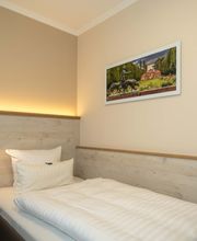 Budget-Einzelzimmer mit externem privaten Bad - Boutique Hotel Rosengarten Hamburg