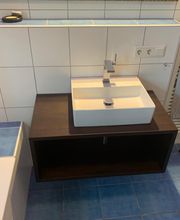 Waschtischregal Mooreiche