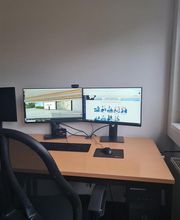 WBS -PC Arbeitsplatz mit geöffnetem Learnspace 3D