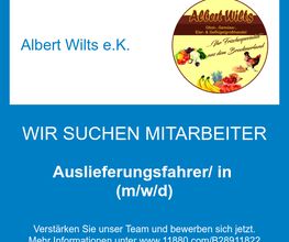 Auslieferungsfahrer/ in (m/w/d)