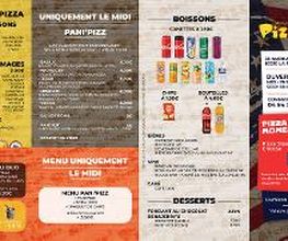 Menu pizz'Atomic