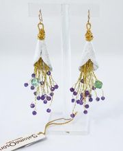 Boucles d'oreilles Collection Botanie
Techniques : Cuivre émaillé.
Créations & pièces uniques par Salomé Osorio.