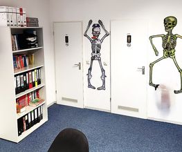 Alsdorf Hall on Halloween