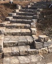 Treppe aus Kirchheimer Muschelkalk