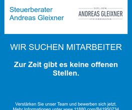 Zur Zeit gibt es keine offenen Stellen.