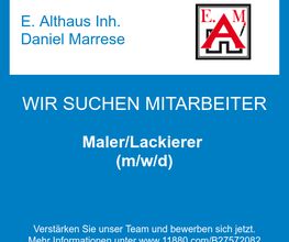 Maler/Lackierer (m/w/d)