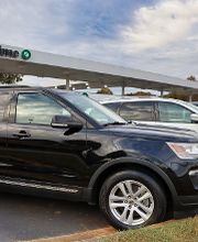 SUV's Parked in a Row