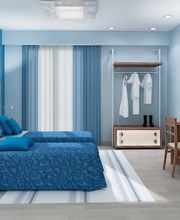 Schlafzimmer, Blauton