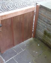 Gartentor Sonderanfertigung Kupfer