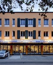 Geschäftshaus Dachau, Wärmedämmverbundsystem und Fassadenanstrich