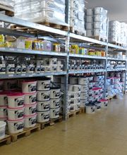 Standortbild Innenraum Lager MEGA eG Göttingen, Großhandel für Maler, Bodenleger und Stuckateure